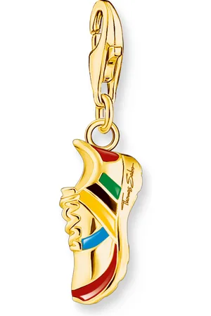 Thomas Sabo Gold-plated member charm pendant sports shoe with colourful cold enamel multicoloured