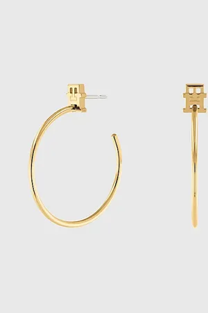 Tommy Hilfiger Plated Hoop Earrings