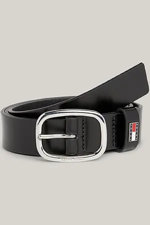 Tommy Hilfiger Oval Buckle Leather Belt