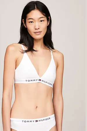 Tommy Hilfiger Unlined Logo Underband Triangle Bra