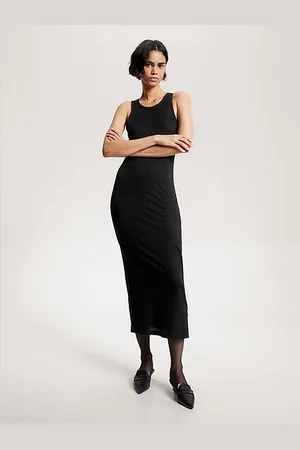 Tommy Hilfiger F&f Wrap Midi Dress Ls - Midi dresses 