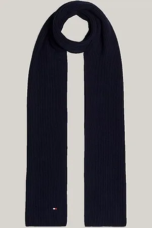 Tommy Hilfiger Hilfiger Flag Embroidery Scarf with Cashmere