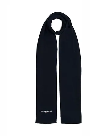 Tommy Hilfiger Logo Embroidery Knit Scarf