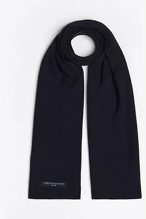 Tommy Hilfiger Logo Fine Knit Scarf
