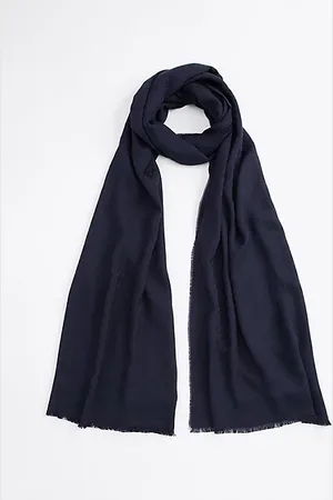 Tommy Hilfiger TH Monogram Jacquard Fringed Scarf