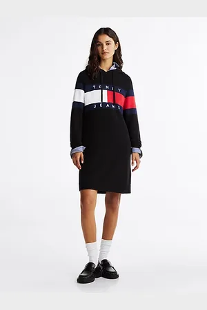 Tommy Hilfiger Hooded Relaxed Jumper Mini Dress