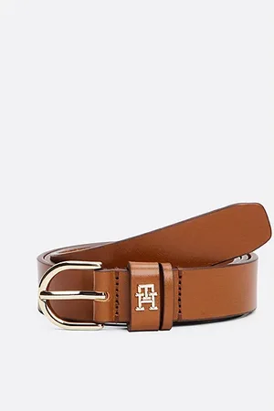 Tommy Hilfiger Essential TH Monogram Leather Belt