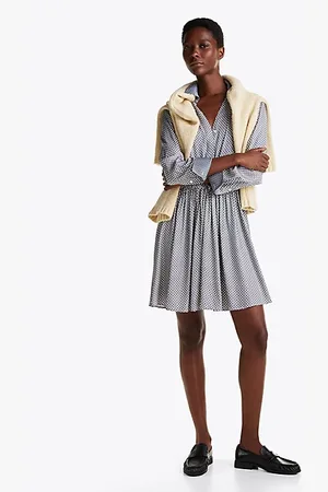 Tommy Hilfiger Belted Fit And Flare Mini Dress