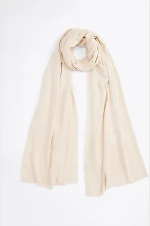 Tommy Hilfiger TH Monogram Jacquard Fringed Scarf