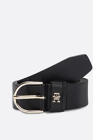 Tommy Hilfiger TH Monogram Round Buckle Belt