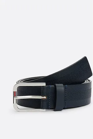 Tommy Hilfiger Elongated Flag Leather Belt