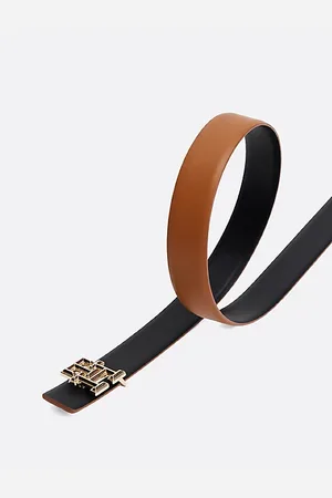 Tommy Hilfiger TH Monogram Reversible Leather Belt