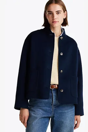 Tommy Hilfiger Wool Blend Baseball Collar Jacket
