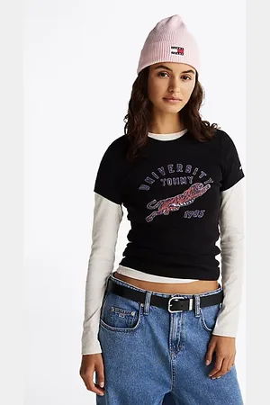 Tommy Hilfiger Logo Ribbed Slim T-Shirt