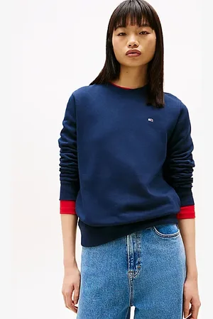 Tommy Hilfiger Flag Embroidery Crew Neck Sweatshirt