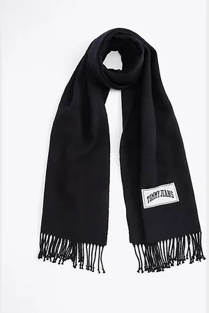Tommy Hilfiger Varsity Logo Fringe Scarf