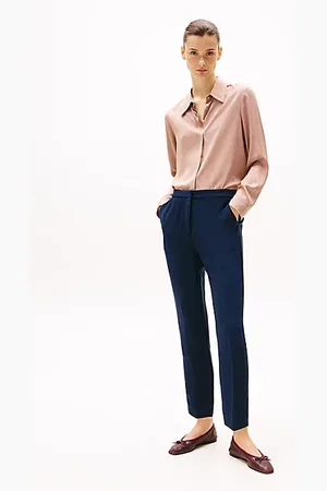 Tommy Hilfiger Crepe Slim Fit Pull-On Trousers