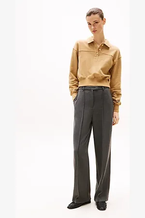 Tommy Hilfiger Seam Detail Relaxed Straight Leg Trousers