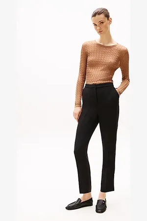 Tommy Hilfiger Crepe Slim Fit Pull-On Trousers