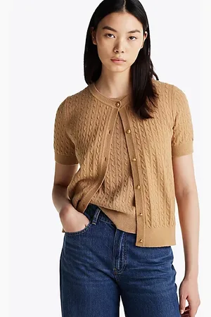 Tommy Hilfiger Wool Blend Short Sleeve Cardigan