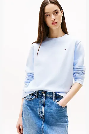 Tommy Hilfiger Flag Embroidery Crew Neck Sweatshirt
