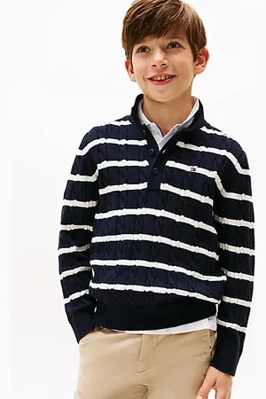 Tommy Hilfiger Cable Knit Polo Jumper