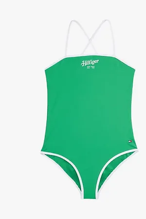 Tommy Hilfiger Logo Crossover Strap Swimsuit