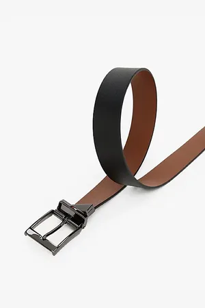 Tommy Hilfiger Reversible Square Buckle Leather Belt