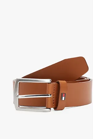 Tommy Hilfiger Denton Enamel Flag Leather Belt