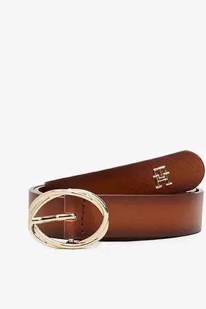 Tommy Hilfiger Chic Oval Buckle Ombré Leather Belt