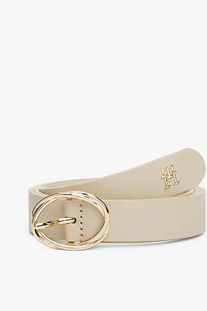 Tommy Hilfiger Chic Oval Buckle Leather Belt