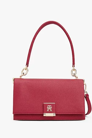 Tommy Hilfiger TH Monogram Flap Closure Crossbody Bag
