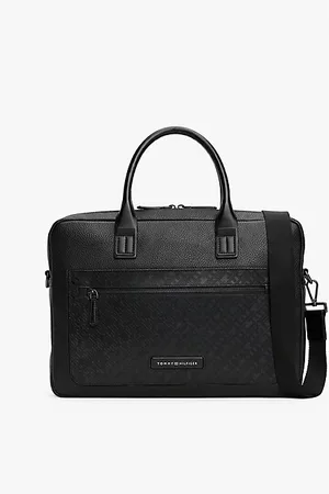 Tommy Hilfiger TH Monogram Pebble Grain Laptop Bag
