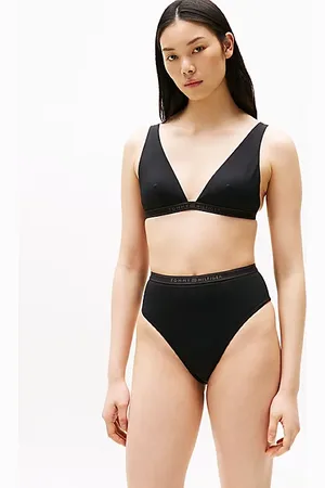 Tommy Hilfiger Tonal Logo High Rise Bikini Bottoms