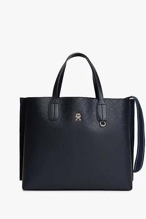 Tommy Hilfiger TH Monogram Embossed Crossbody Satchel