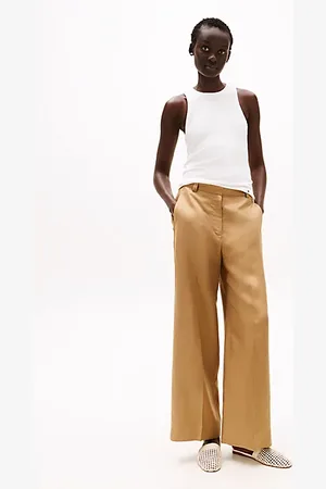Tommy Hilfiger Wide Leg Trousers With Linen