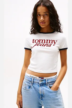 Tommy Hilfiger Logo Slim Ringer T-Shirt