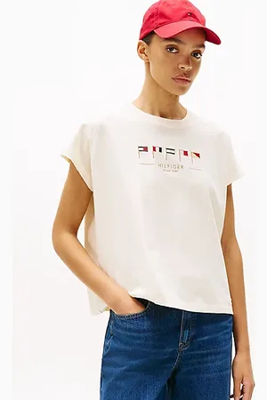 Tommy Hilfiger Flag Embroidery Relaxed T-Shirt
