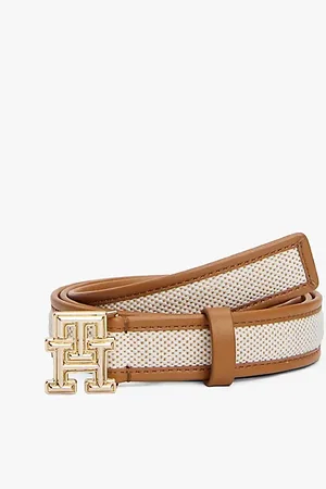 Tommy Hilfiger TH Monogram Leather Belt