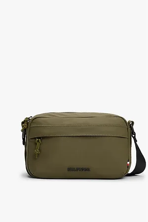 Tommy Hilfiger Textured Logo Reporter Bag