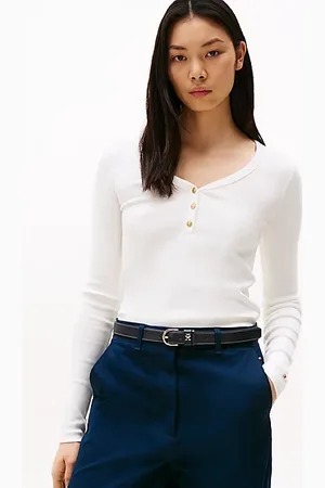 Tommy Hilfiger Henley Slim Long Sleeve T-Shirt