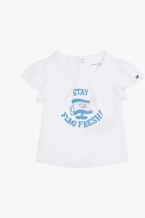 Tommy Hilfiger Graphic Frill Sleeve T-Shirt