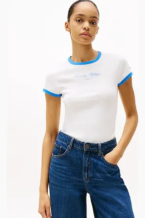 Tommy Hilfiger Logo Embroidery Slim T-Shirt