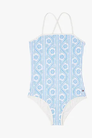 Tommy Hilfiger Square Neck Print Swimsuit