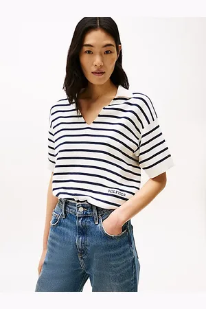 Tommy Hilfiger Stripe Short Sleeve Polo Jumper