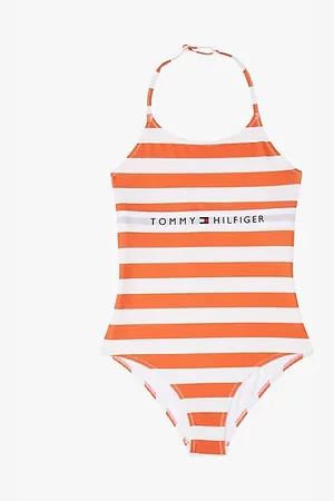 Tommy Hilfiger Original Stripe Halterneck Swimsuit