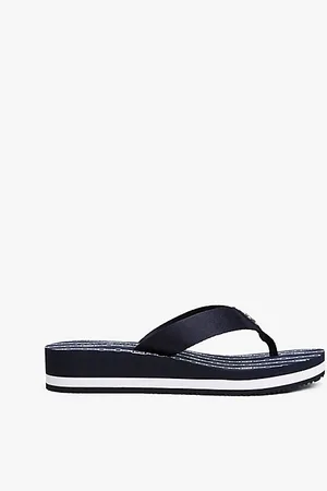 Tommy Hilfiger TH Monogram Wedge Flip-Flops