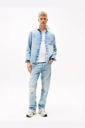 Tommy Hilfiger Otis Distressed Straight Leg Jeans