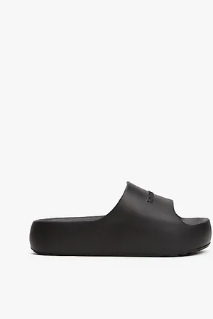 Tommy Hilfiger Logo Platform Pool Slides