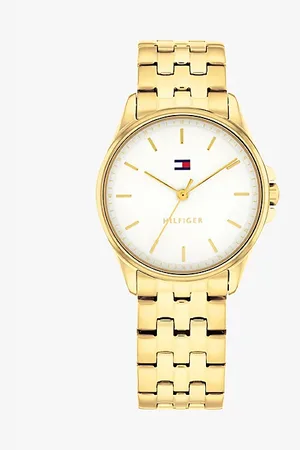 Tommy Hilfiger Ionic -Plated White Dial Bracelet Watch